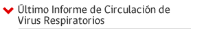 Último Informe de Circulación de Virus Respiratorios Último Informe de Circulación de Virus Respiratorios